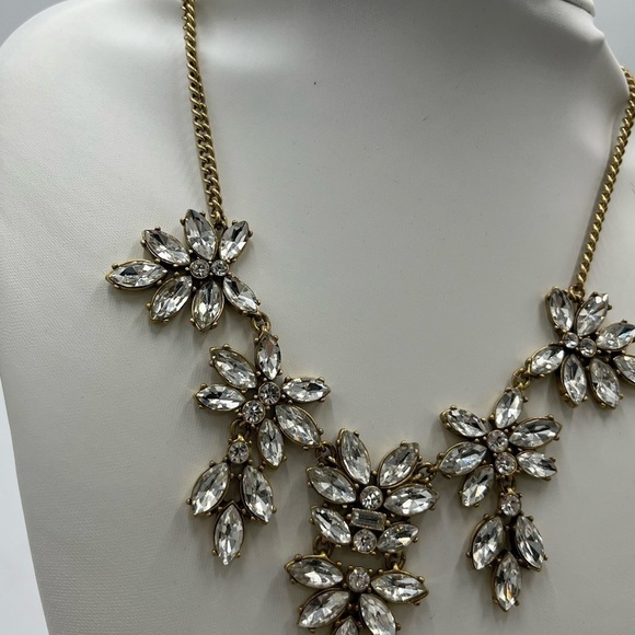 J. Crew Jeweled Cluster Drop Necklace - Picture 7 of 11